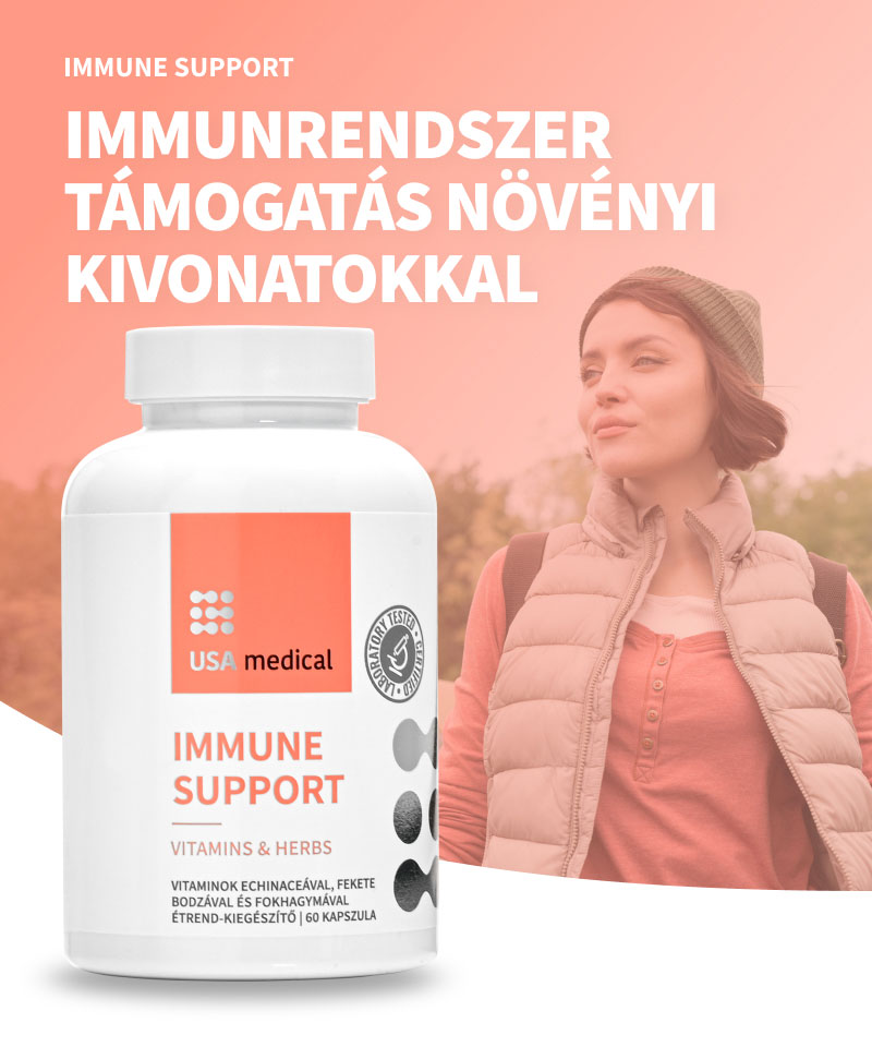 Immunerősítés gyógynövény kivonatokkal és vitaminokkal 60 db