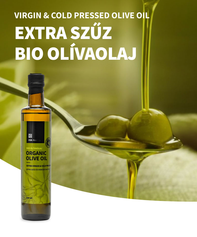 Bio extra szűz olívaolaj, hidegen sajtolt, organikus 500 ml