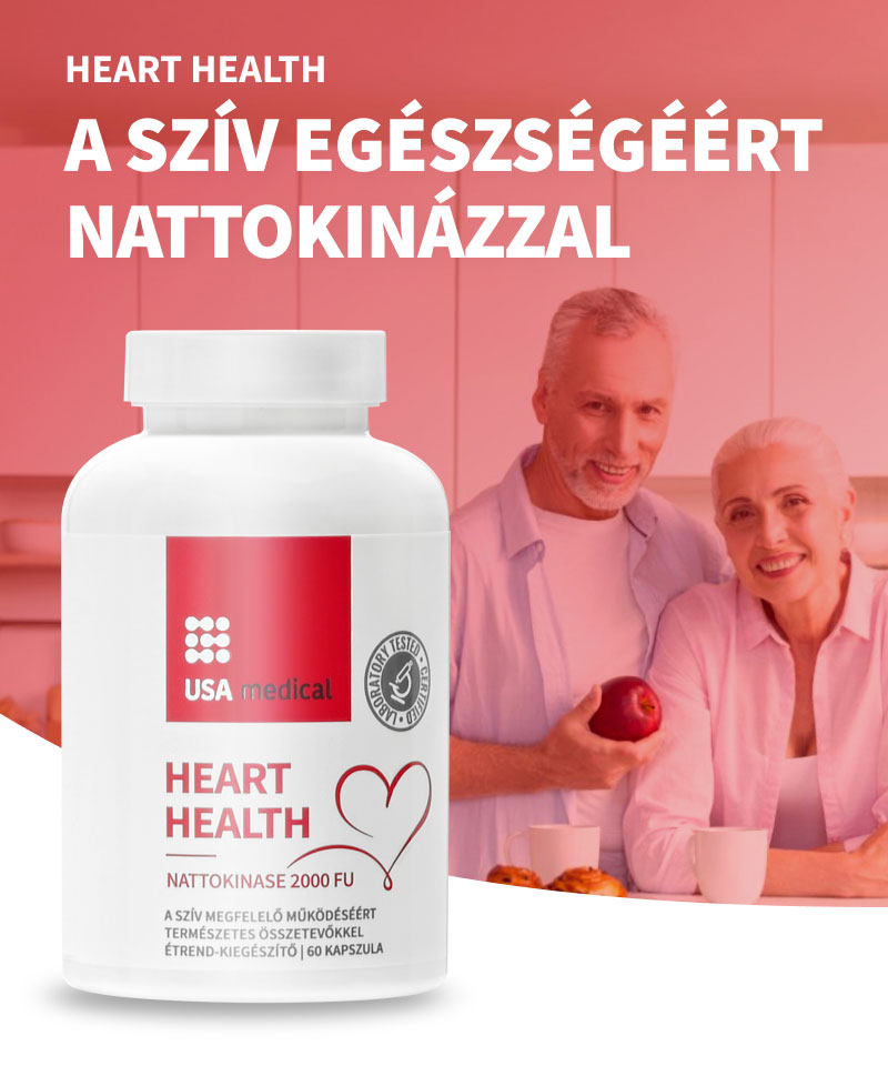 Nattokináz tiaminnal és galagonyakivonattal kapszula - 60db